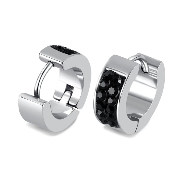  Black Huggie Earrings for men