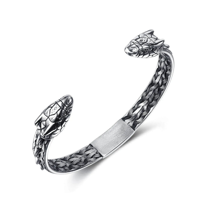 Steel Snake Bangle