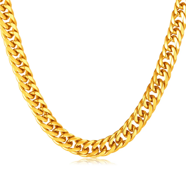 cubaic chain thick  gold neckalce 