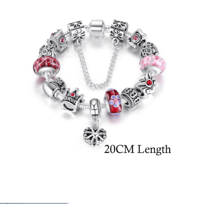 Silver Queen Charm Bracelet 21 cm