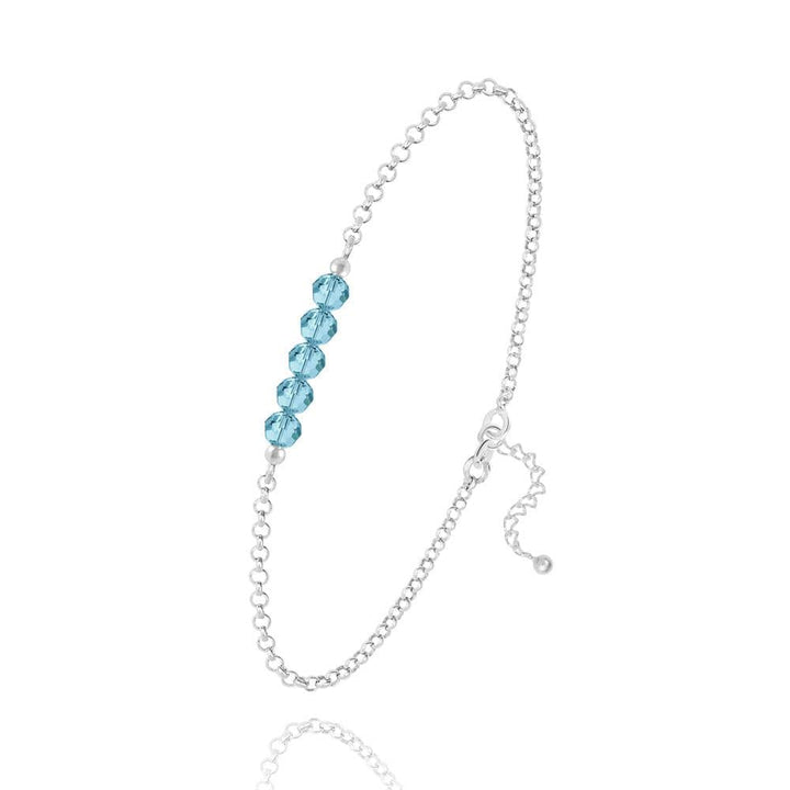 Sterling Silver Aquamarine Bracelet