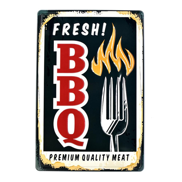 FRESH BBQ 3D Embossed Poster