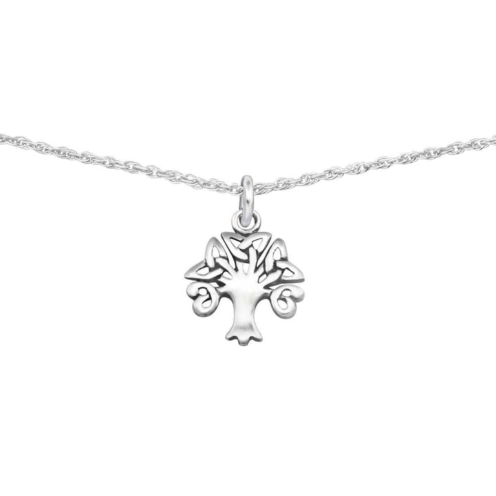 Sterling Silver Celtic Tree Choker Neckalce