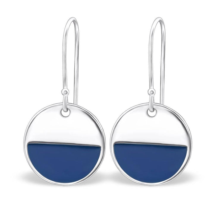 Sterling Silver Disc Earrings