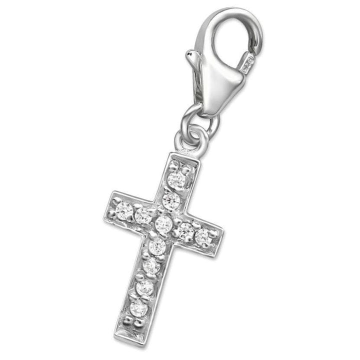 Silver Cross Charm