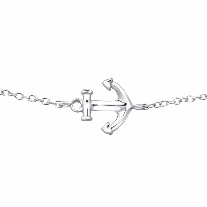 Silver Anchor Bracelet