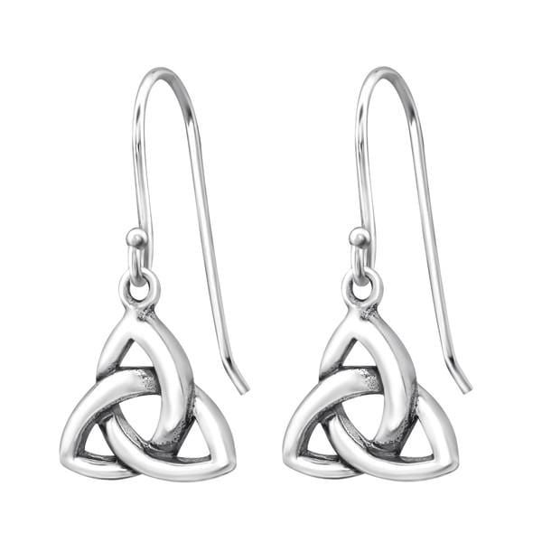 Silver Trinity Knot Earrings