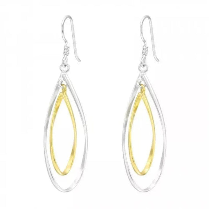 Silver Pear Shaped Earrings for women