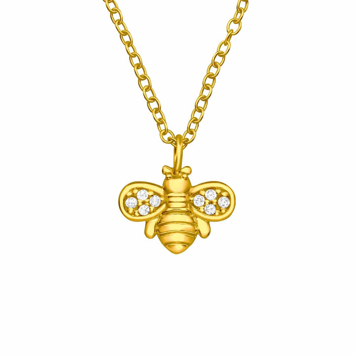 Gold Bee Necklace