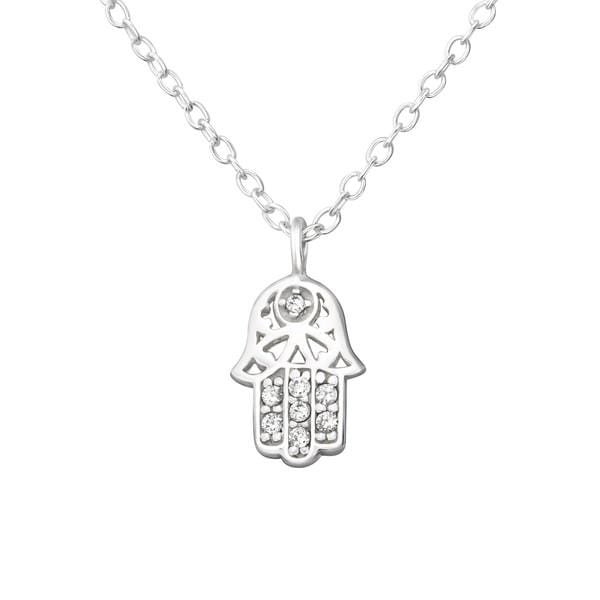 Silver Hamsa Necklace