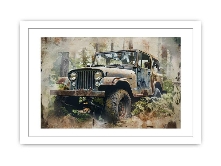 Jeep Poster Framed Print