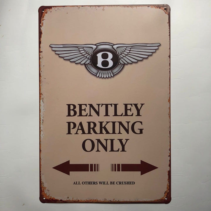 Bentley Parking Only Sign  Tin Poster