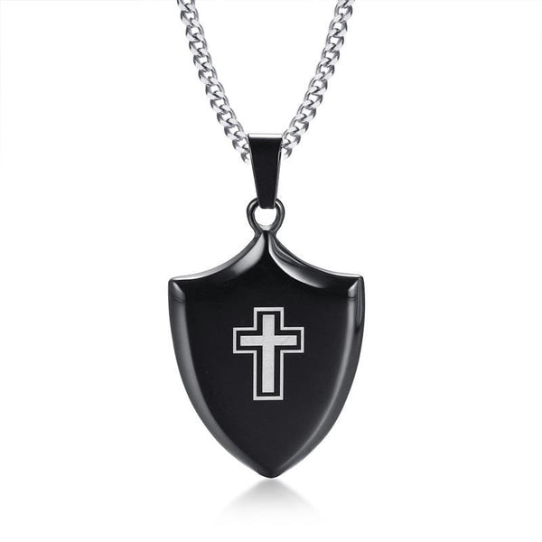 Stainless Steel Mens Black Pendant