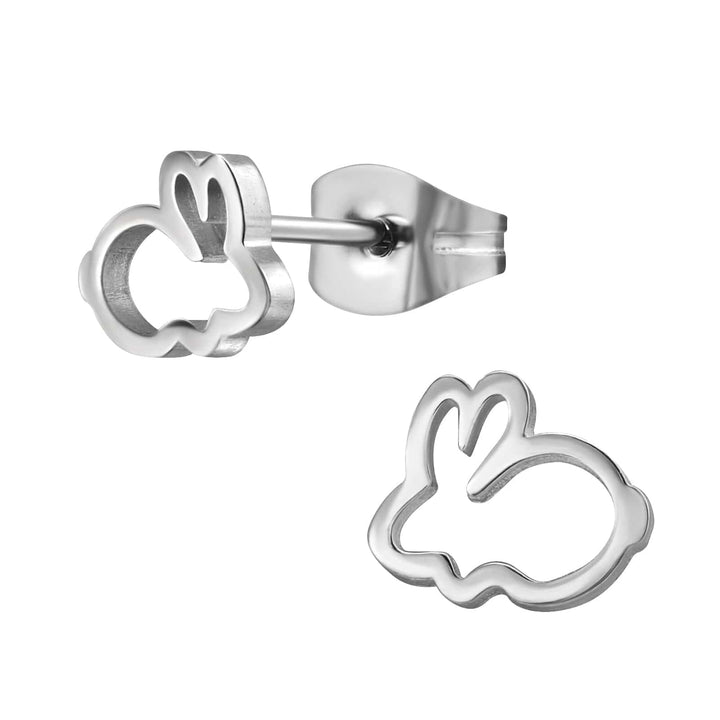 Steel Rabbit Ear Studs