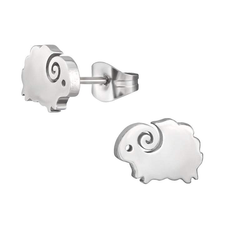 Steel Ram Animal Ear Studs