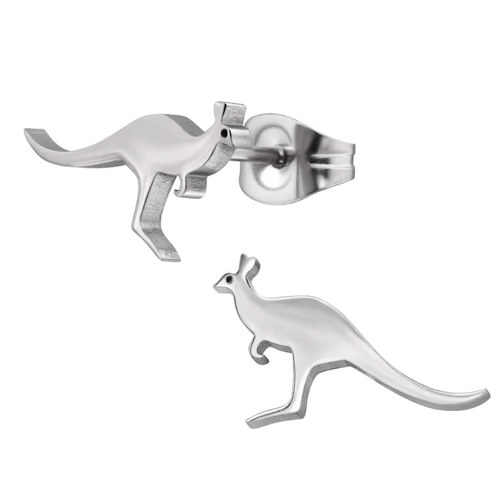 Steel Kangaroo Ear Studs