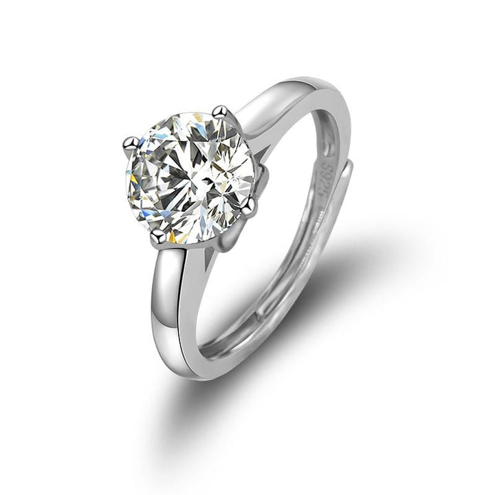 Moissanite Solitaire Engagement  Ring