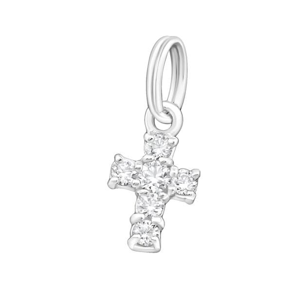 Silver Cross Charm