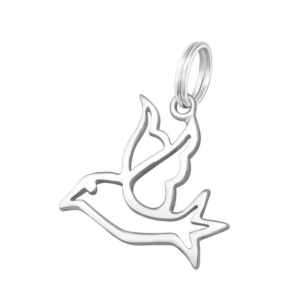 Silver Bird Charm