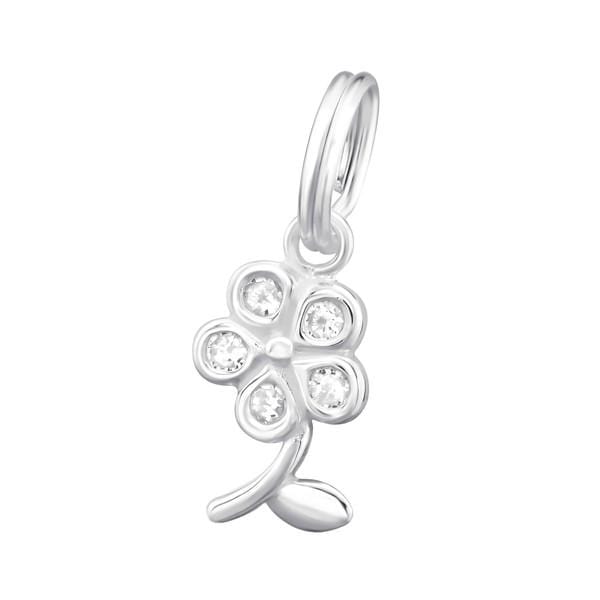 Silver Flower Charm