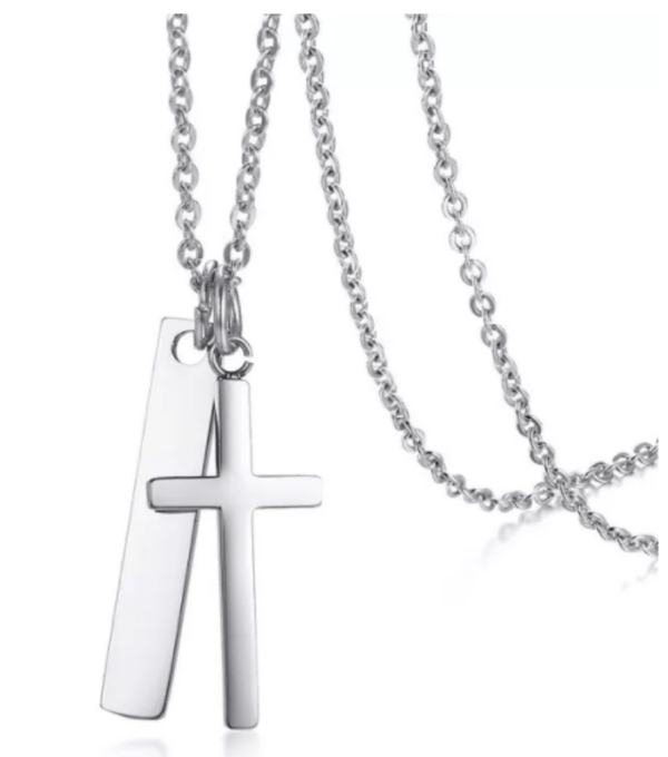 Steel Cross Pendant for women