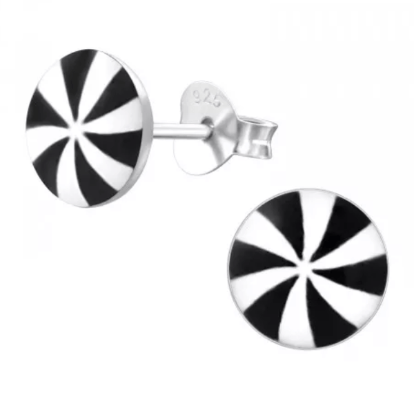 Kids Silver Propeller Stud Earrings