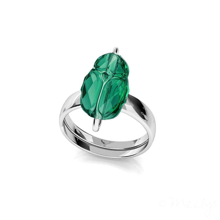 Silver Emerald Ring