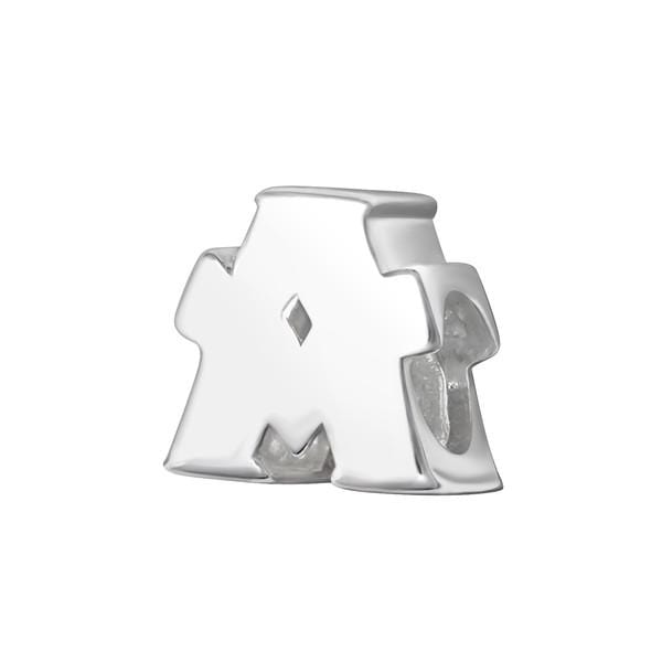 Silver "A" Charm Bead