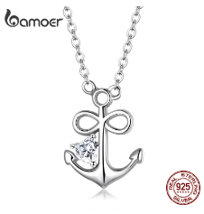 Silver Anchor Necklace