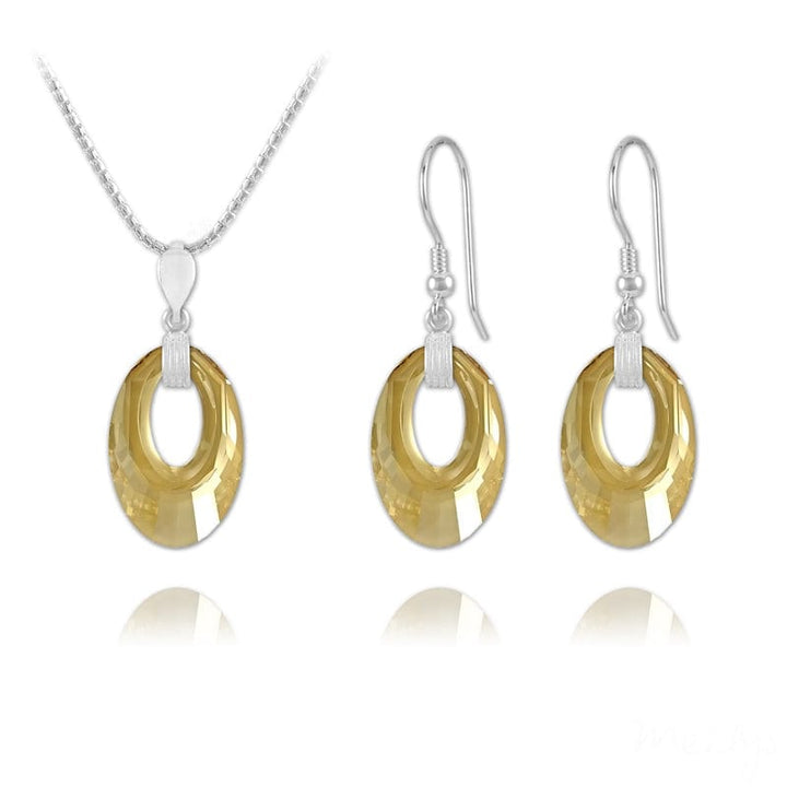 Silver Golden Shadow Fine Jewellery Set