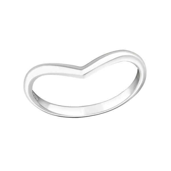 Silver Heart Midi Ring